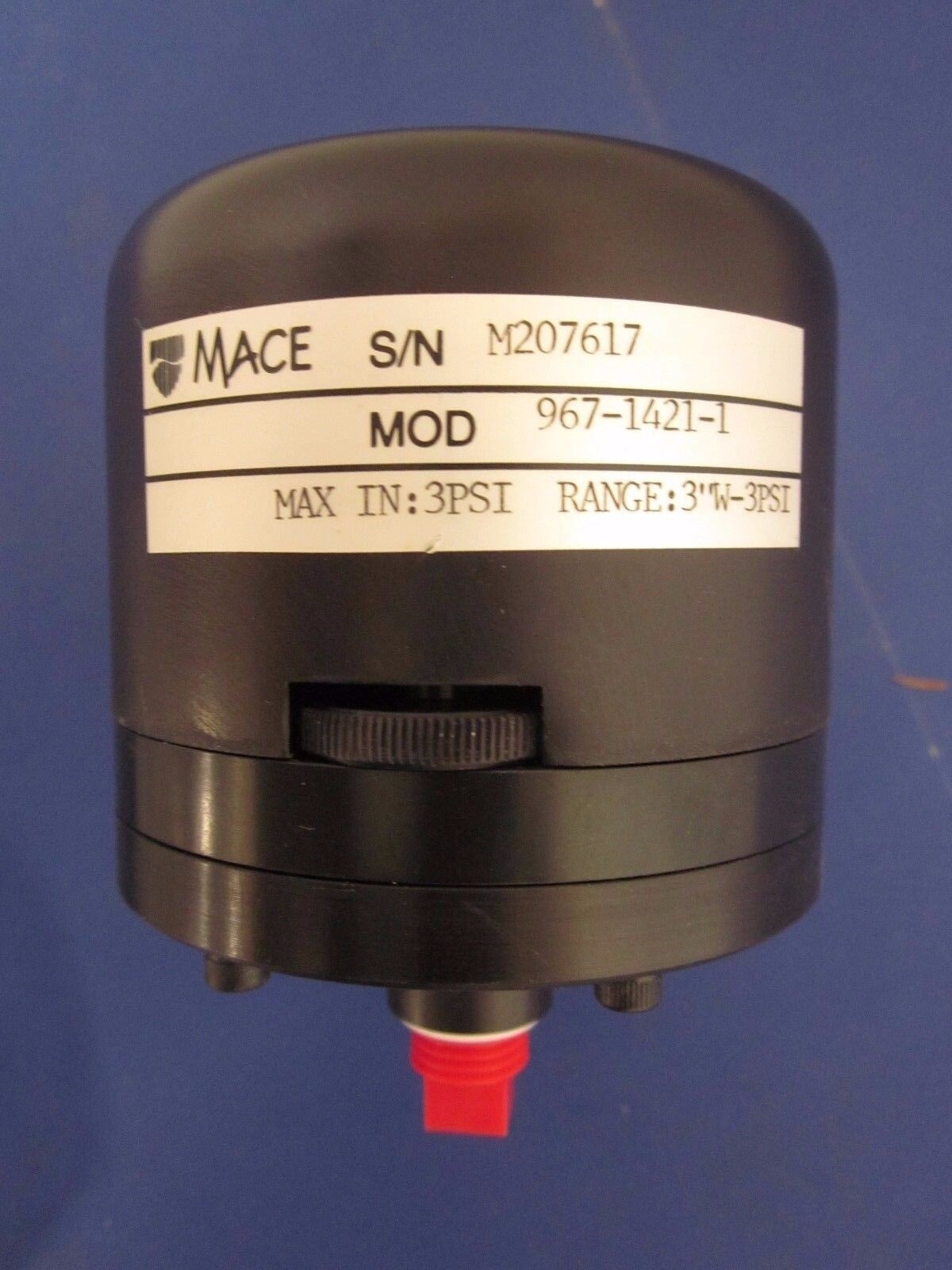 Mace 967-1421-1, Range:  3"W - 3PSI, NEW