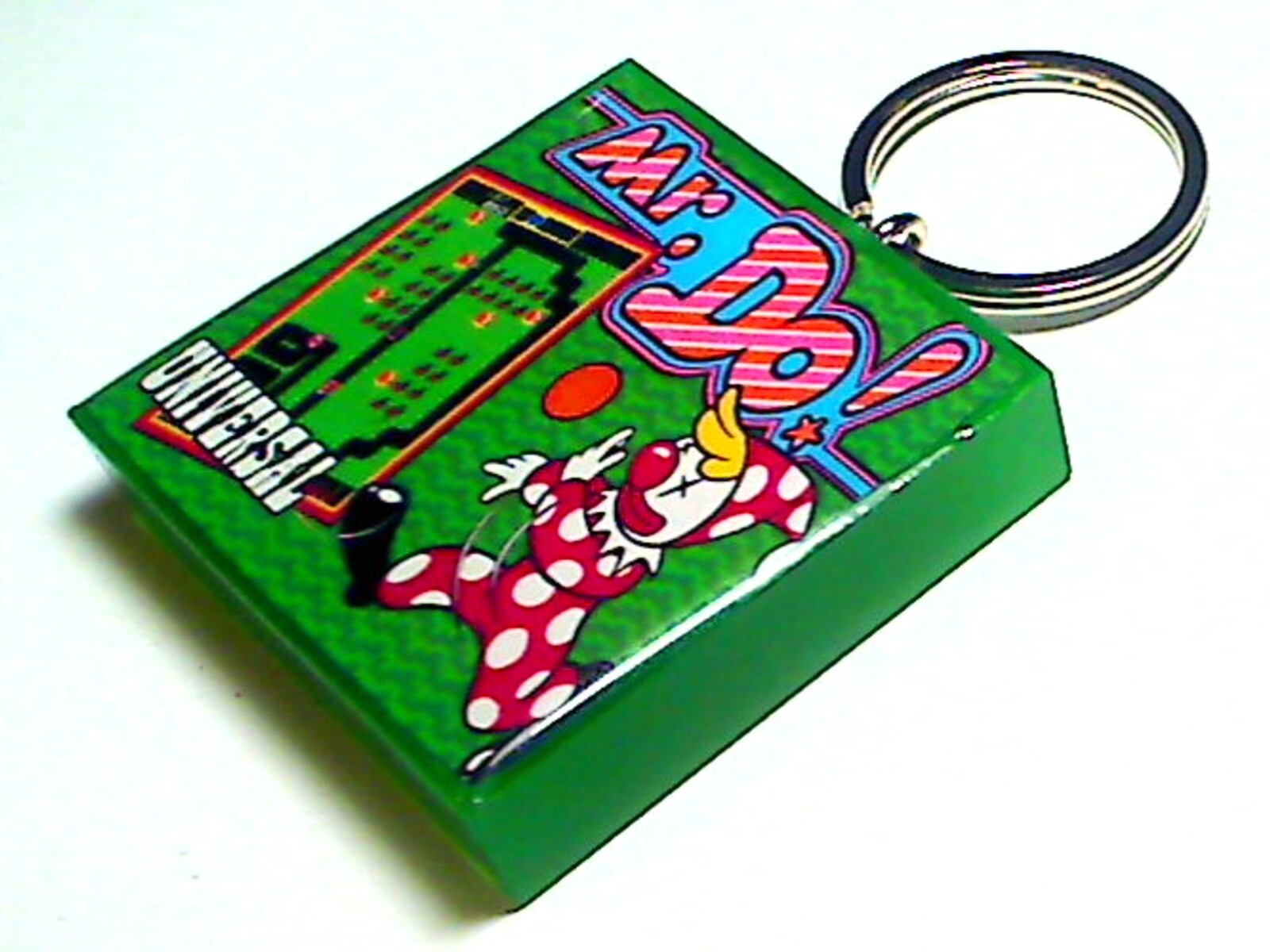 Mr. DO Arcade Coin Door accessory Keychain