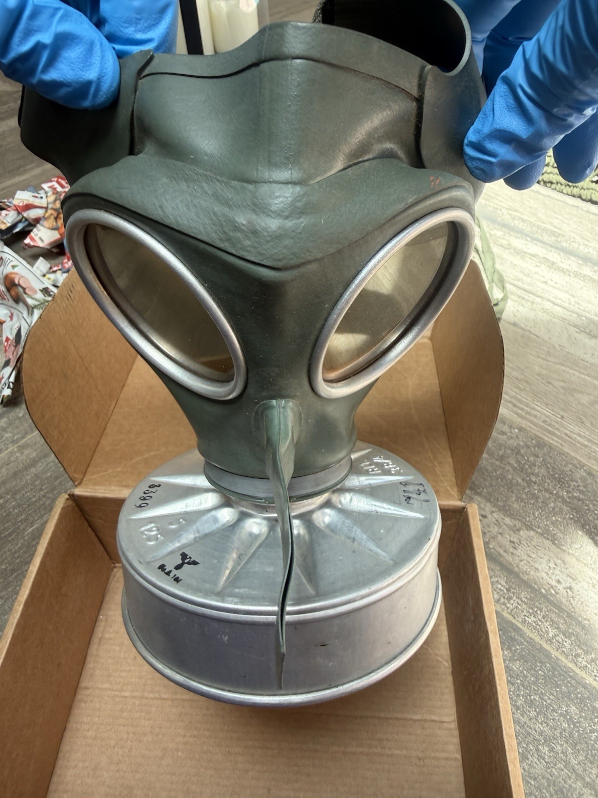 German VM40 WW2 Gas Mask Complete