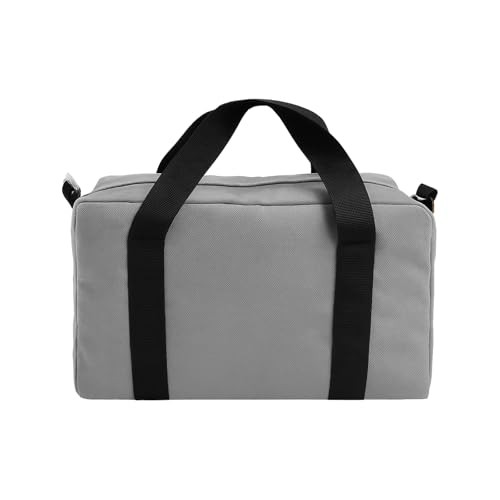 Small Tool Bag - Close Top Wide Mouth - Large 12 Inch Gray - Small Organizer