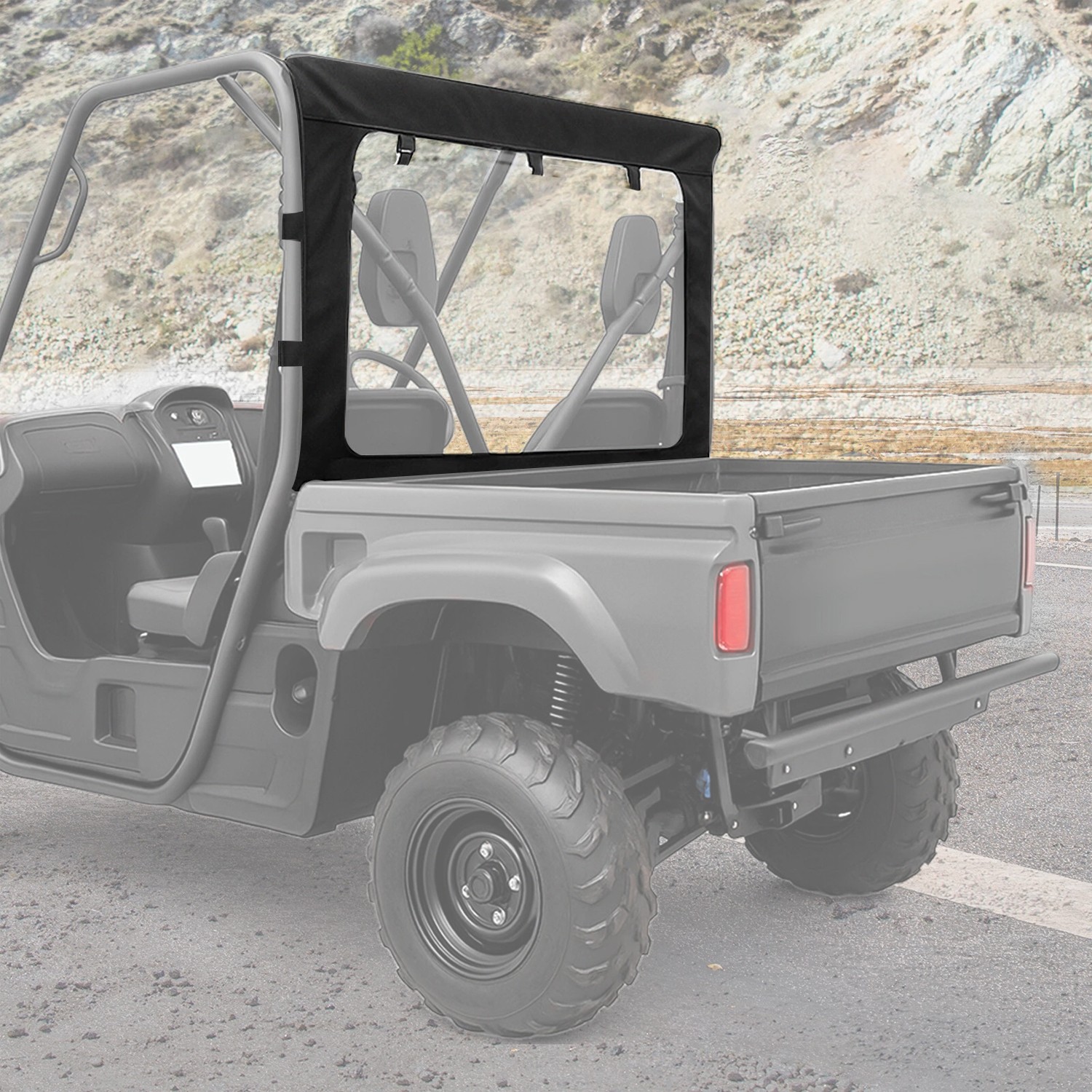 Soft Rear Window Shield for Yamaha Rhino 450/660/700 Massimo  500 700 UTV #78637