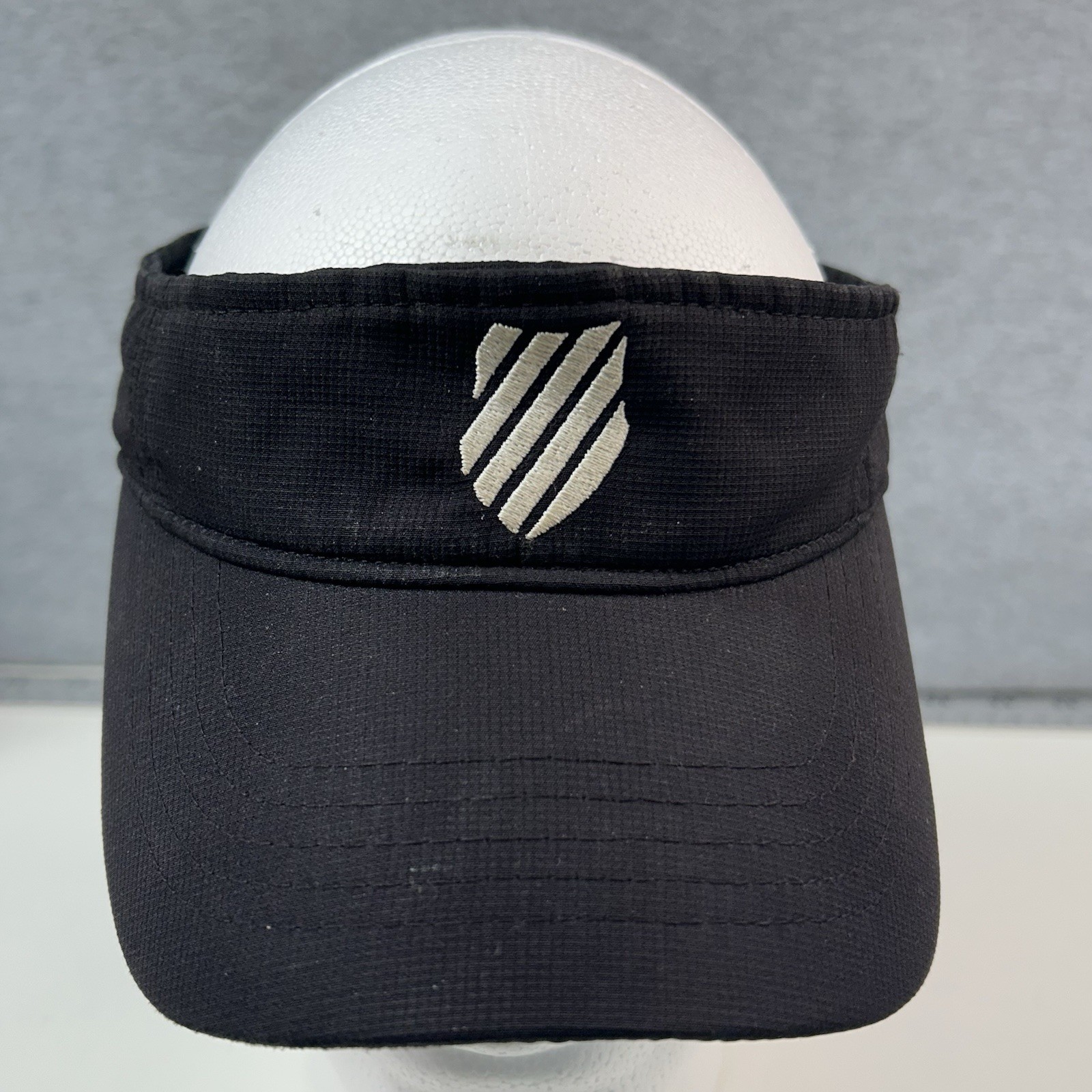 K-SWISS Adult Unisex Adjustable Tennis Golf Pickle Ball Visor Cap Black hat