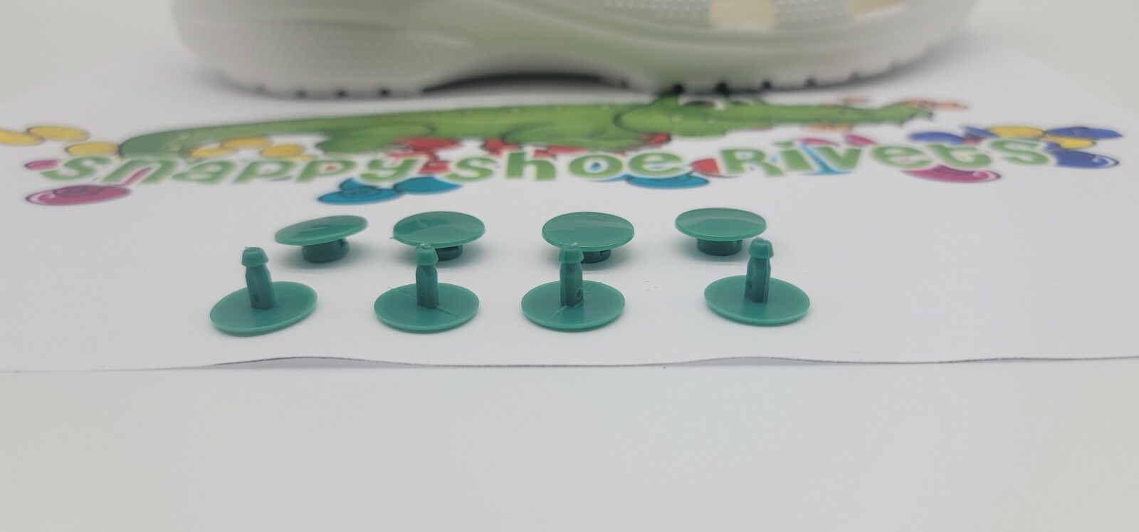 4 DARK GREEN RIVETS,FASTENER,BUTTON, NEW (FAST SHIP) fits CROC