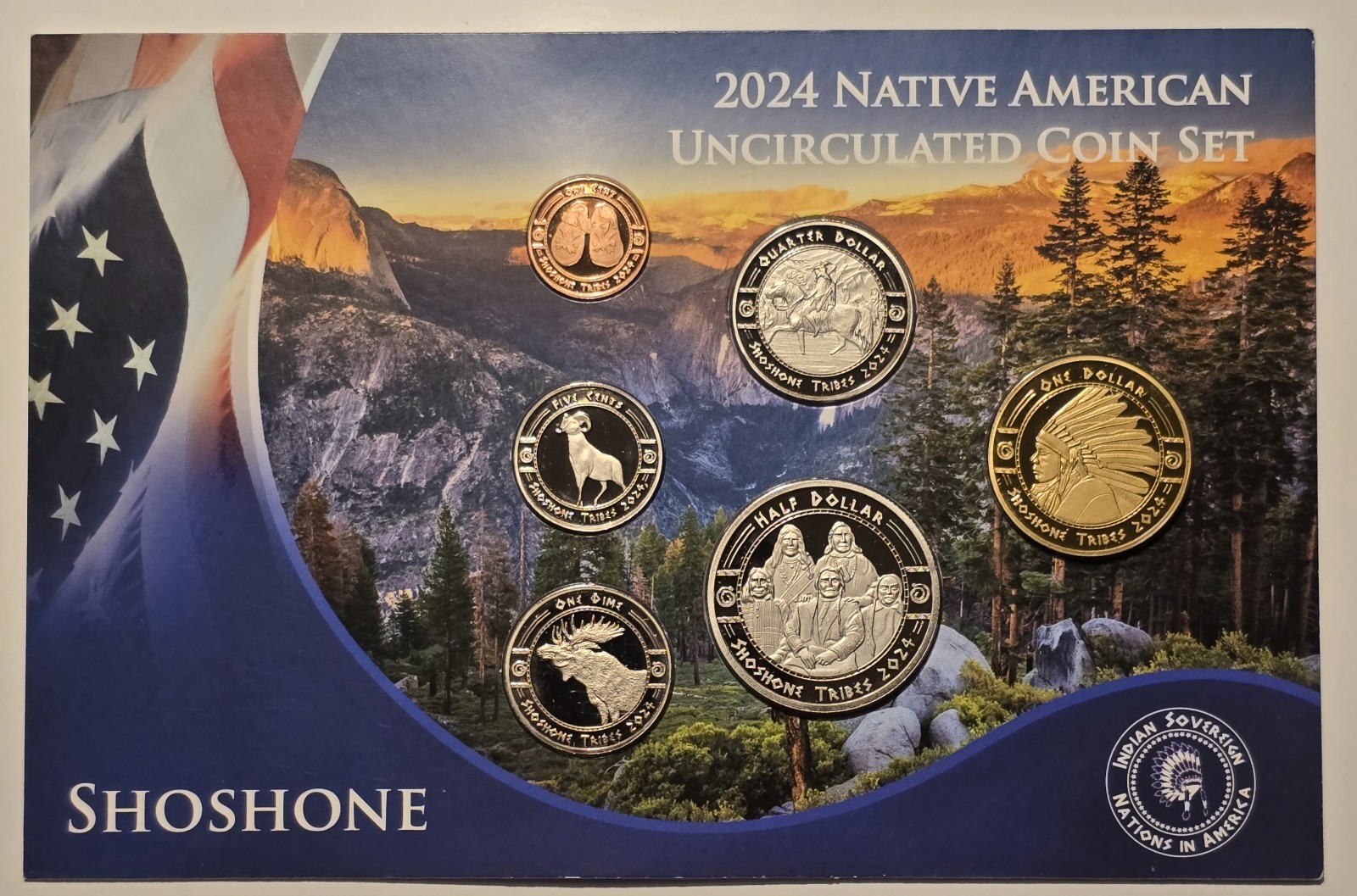 2024 Shoshone Native American Uncirculated Coin Set Of 6