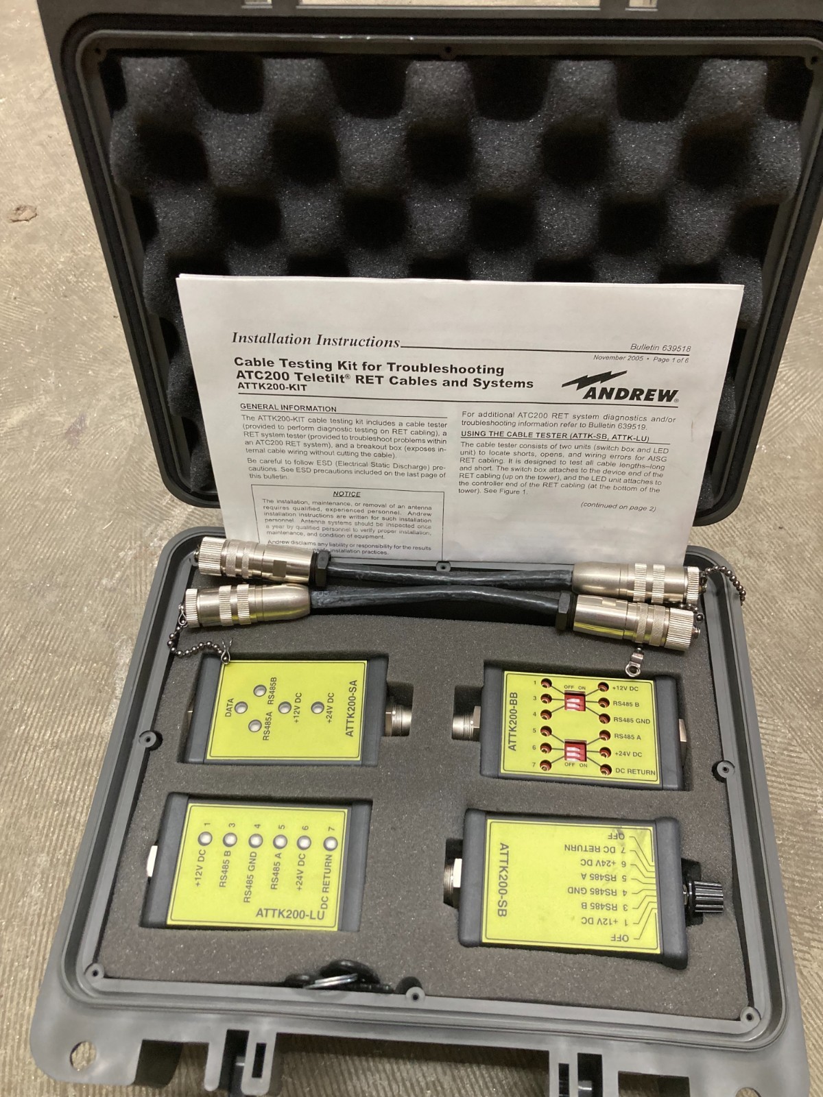Andrew ATTK200-KIT AISG Teletilt test kit