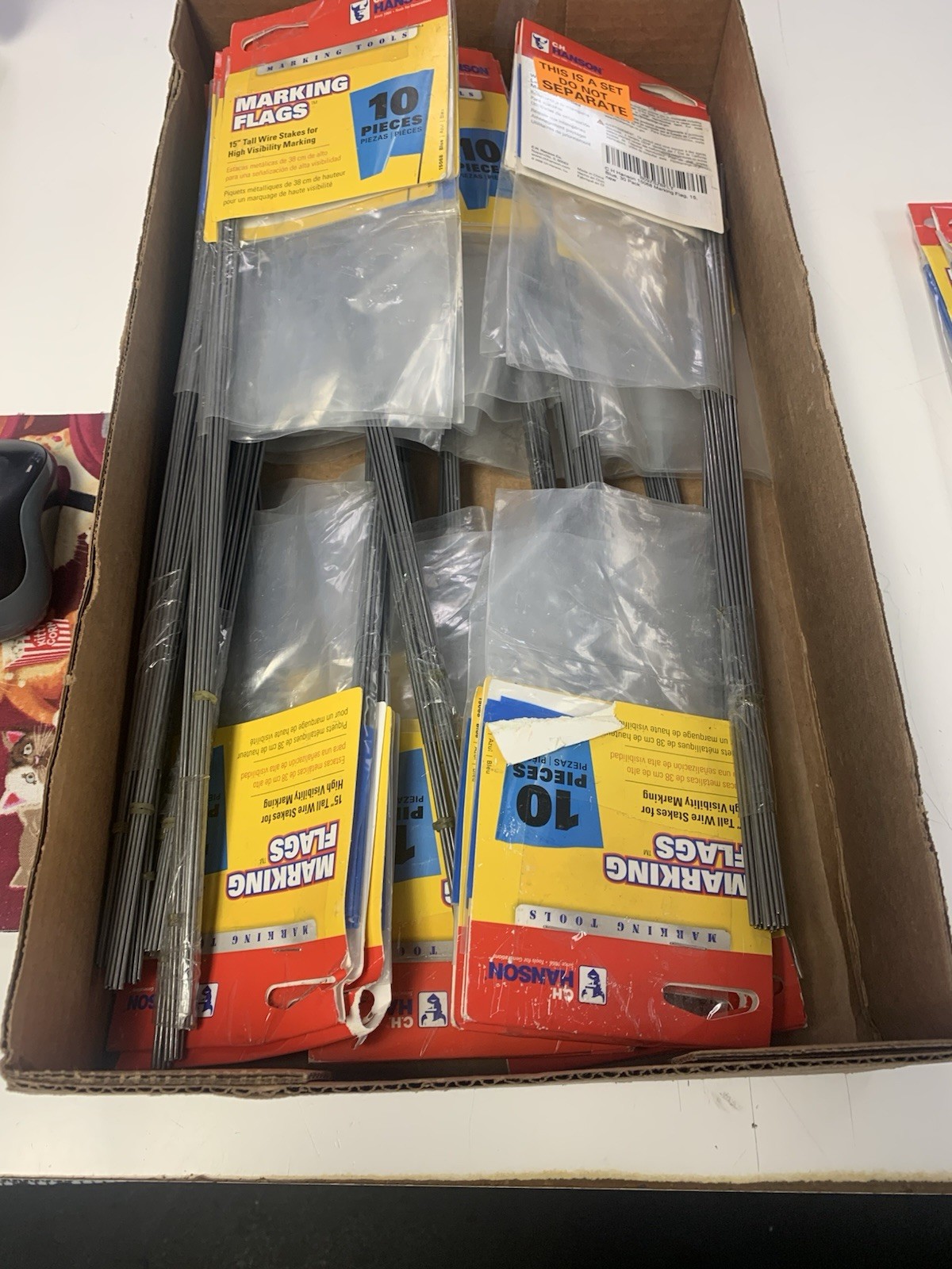 Marking Flags 15 Inches Tall. 510 Flags