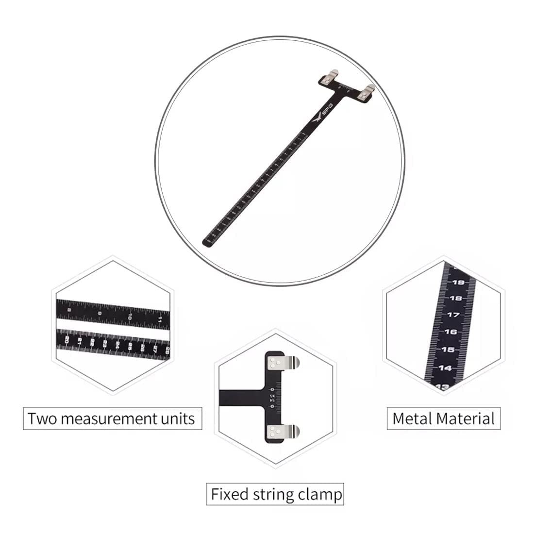 SOPOGER Archery Level Multifunctional Bow Tuning Tools for Rest Yellow