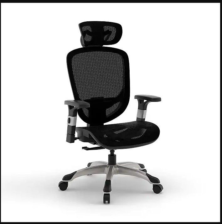 Staples Hyken Ergonomic Mesh Swivel Task Chair, Black (ST63137)-US Ware-NEW 100%