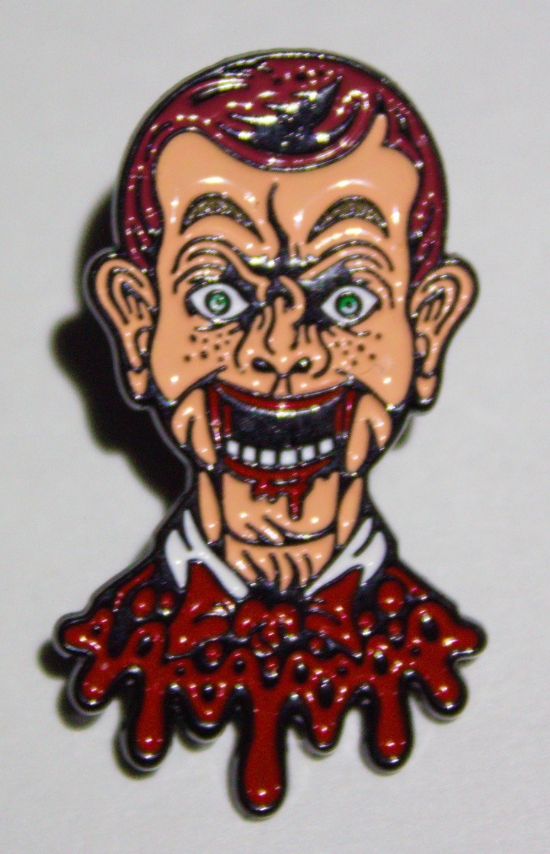 Goosebumps Movies Slappy the Dummy Head Image Metal Enamel Pin NEW UNUSED