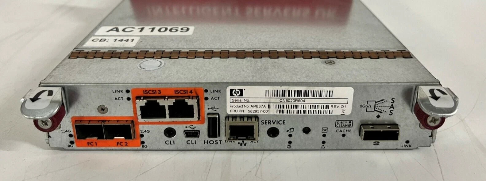 HP AP837A StorageWorks Fibre Channel RAID Controller Module 582937-001