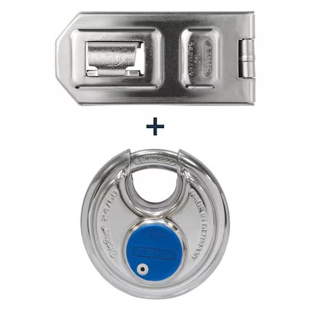 Abus 724148 Security Kit, 2 23/64"H, 2 23/64"W, Silver