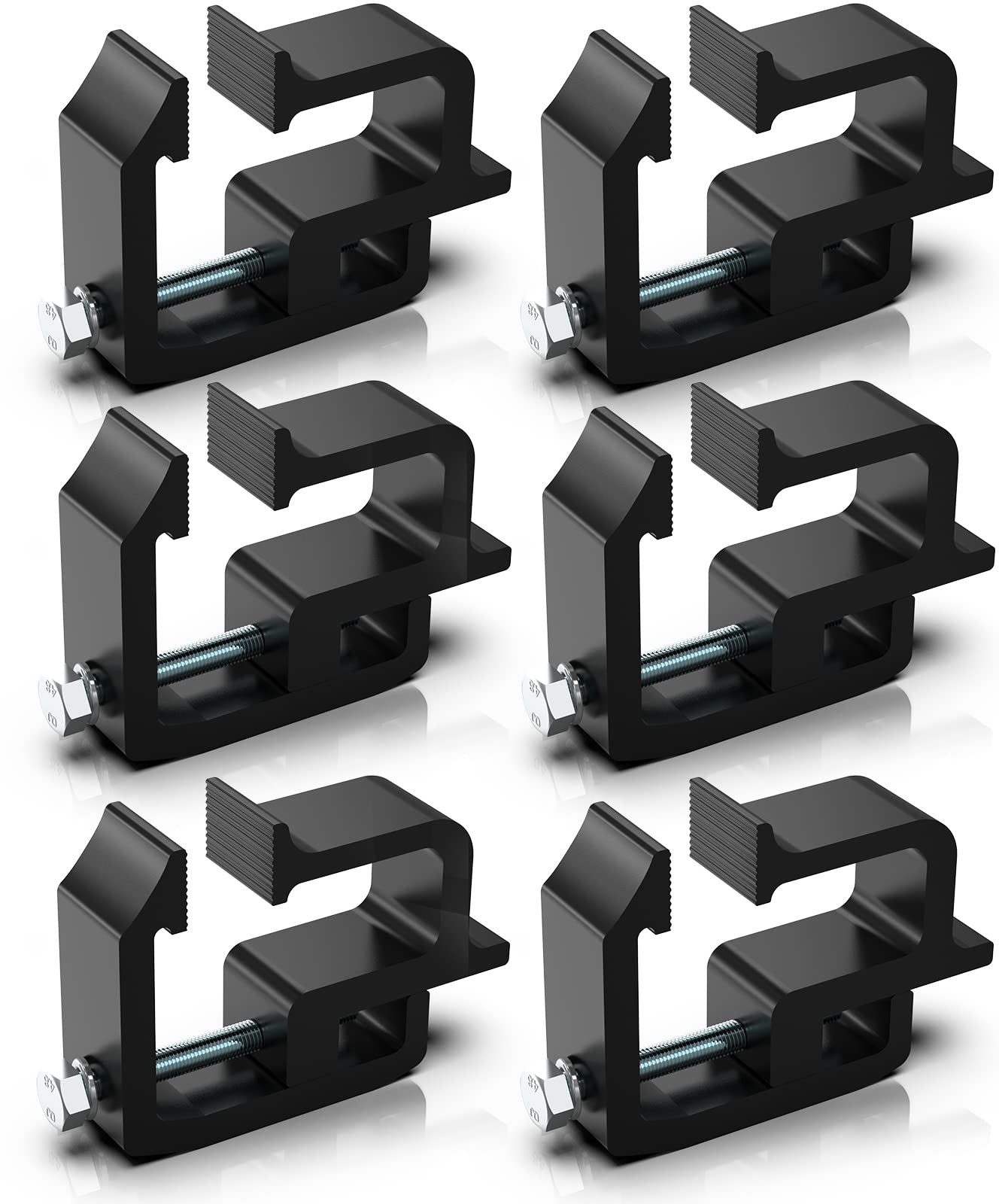 6 PCS Camper Shell Clamps, No Drilling for Chevy Silverado Sierra
