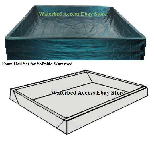 California King Softside Waterbed Mattress with 90%, Pillow Top Cover & heater