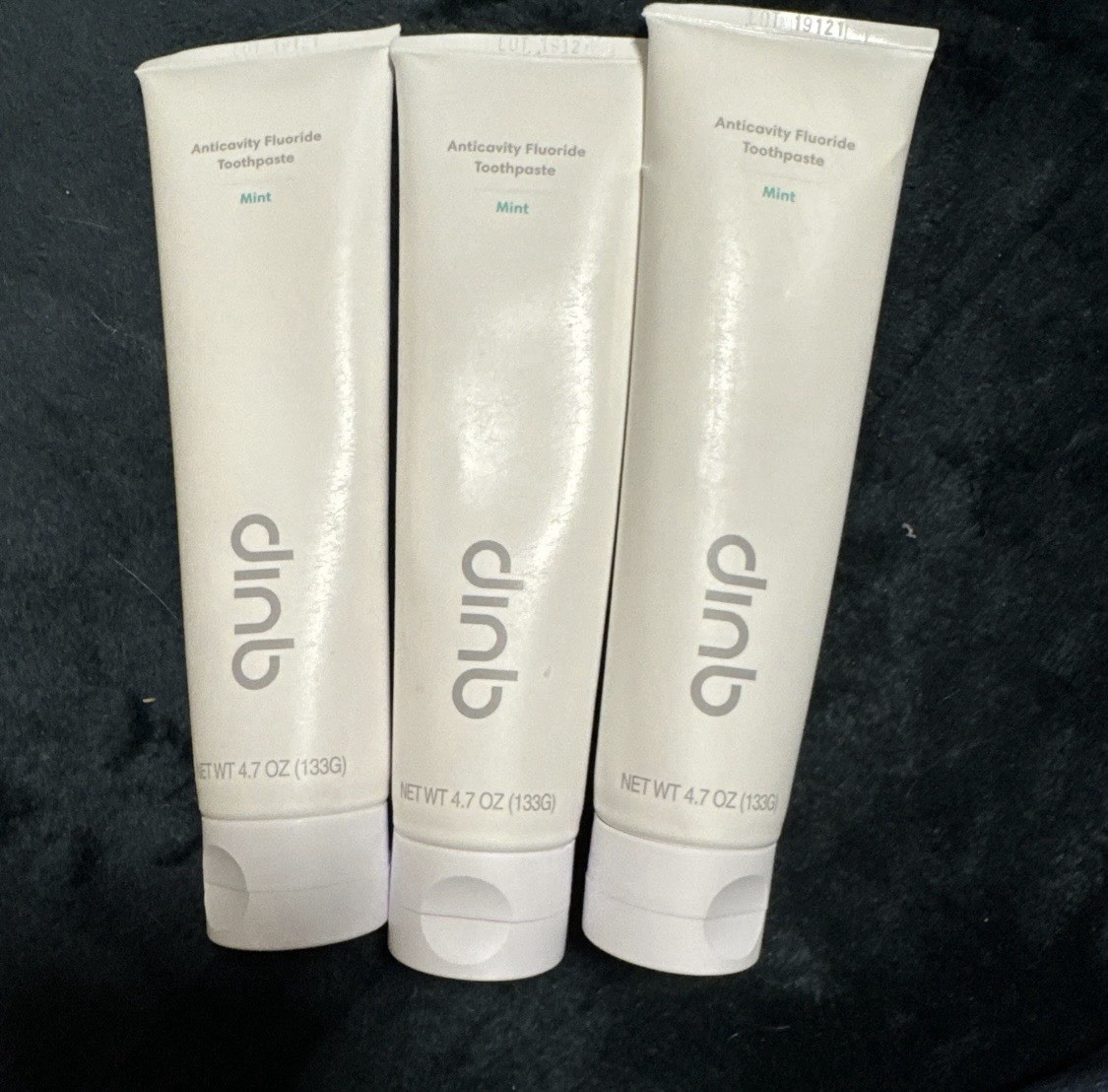 Quip Lot Of 4 Anti-Cavity Fluoride Toothpaste Mint Flavor 4.7 oz Sealed ***READ