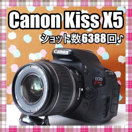 Canon Kiss X5 Lens Set, Shot Count 6388, Smartphone Transfer Available