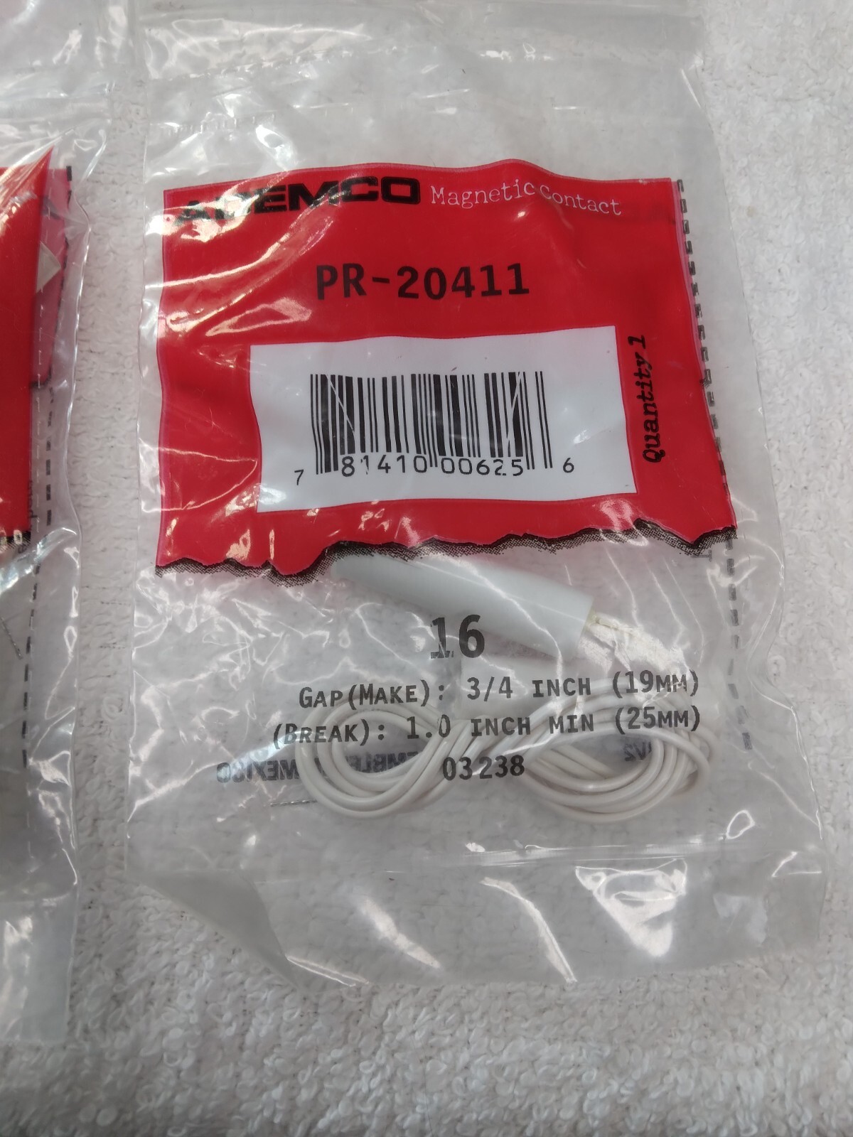 NEW Ademco Honeywell ADT Alarm PR-20411 Magnetic Contacts Window Door