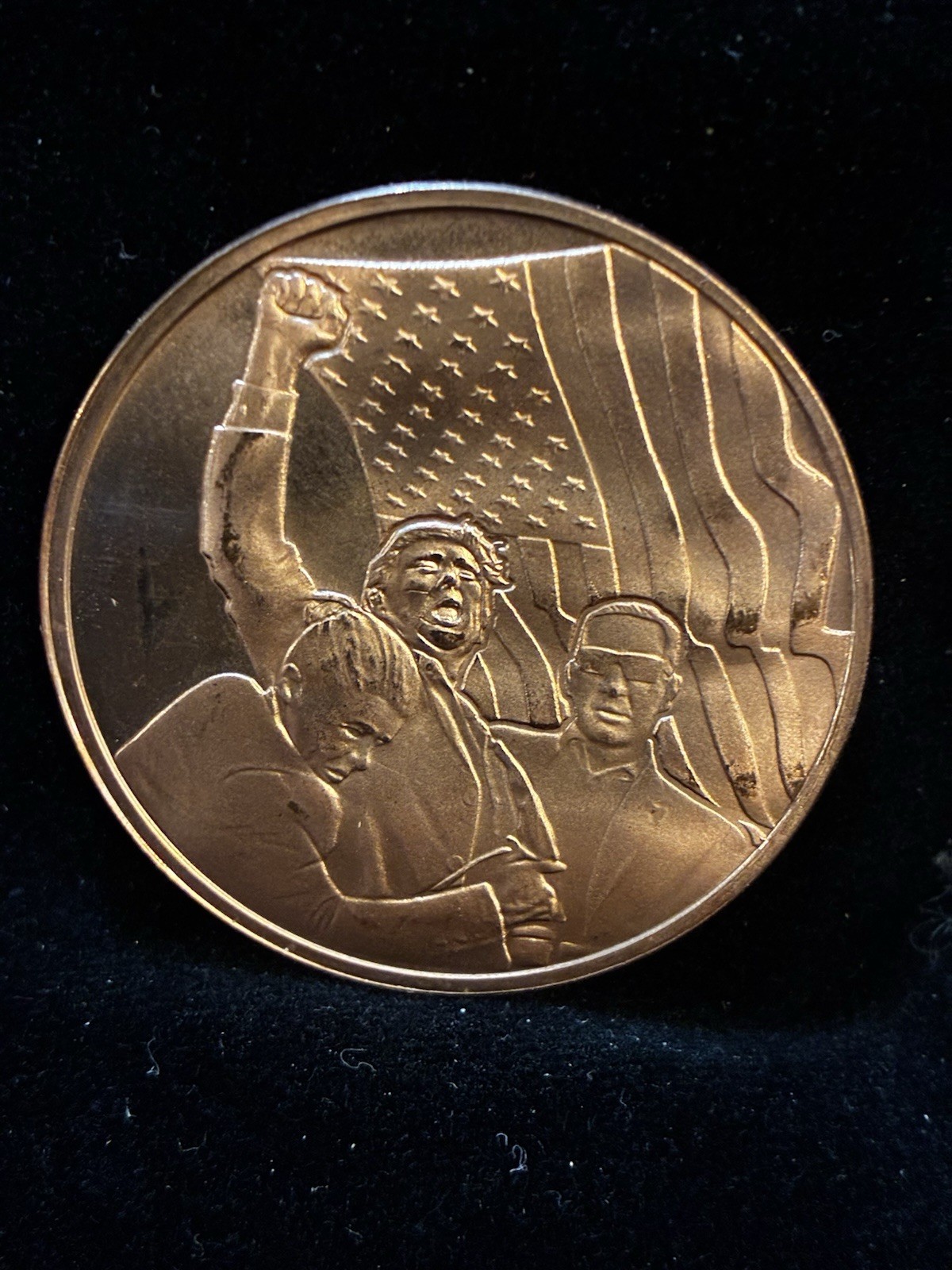 1 AVDP Oz Copper Round Trump Assassination Fight .999 fine