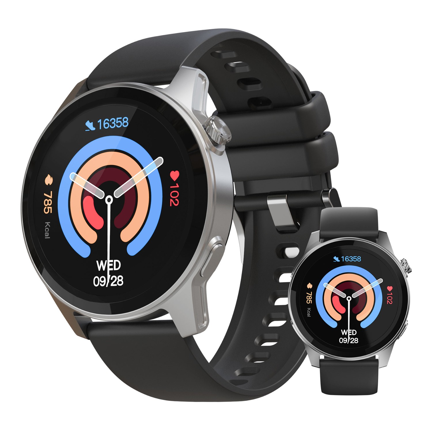 Activ8 Smartwatch/Fitness Tracker, 1.4" AMOLED Touchscreen, 120+ Modes, IP67