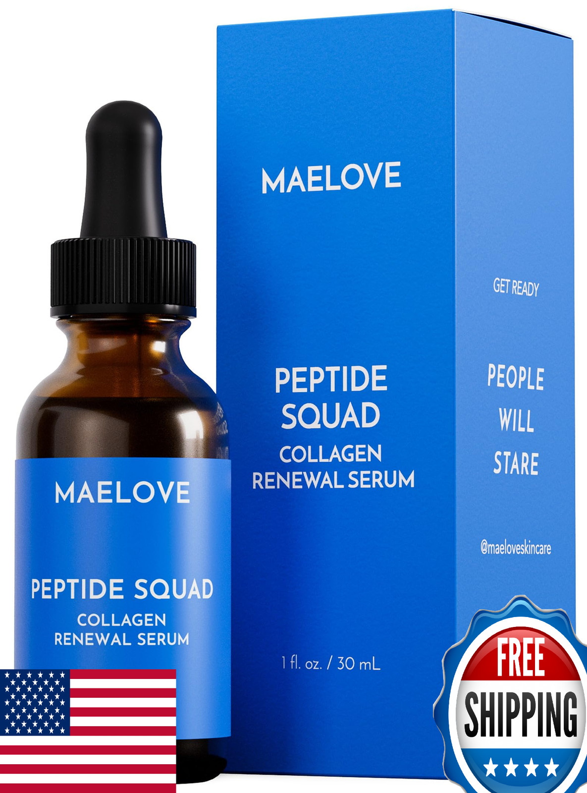 MAELOVE Peptide Squad Collagen Renewal Serum Copper Peptides Argireline Matrixyl