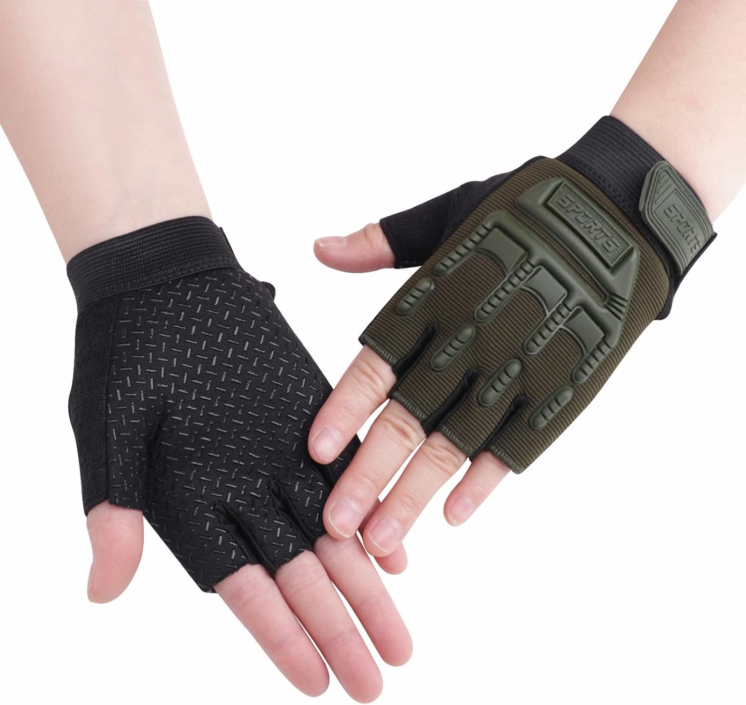 Kids Half Finr Cycling Gloves - Breathable Non Slip Bike Riding Gloves
