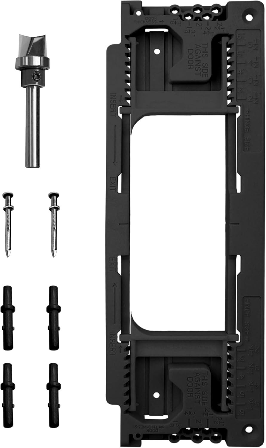 Door Jamb Hinge Jig, Door Hinge Jig, Hinge Router Template Compatible with 8 ...