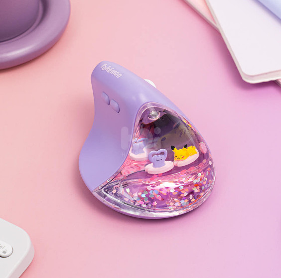 Pokemon Ditto Wireless Vertical Ergonomic Mouse Bluetooth 2.4GHz USB Receiv