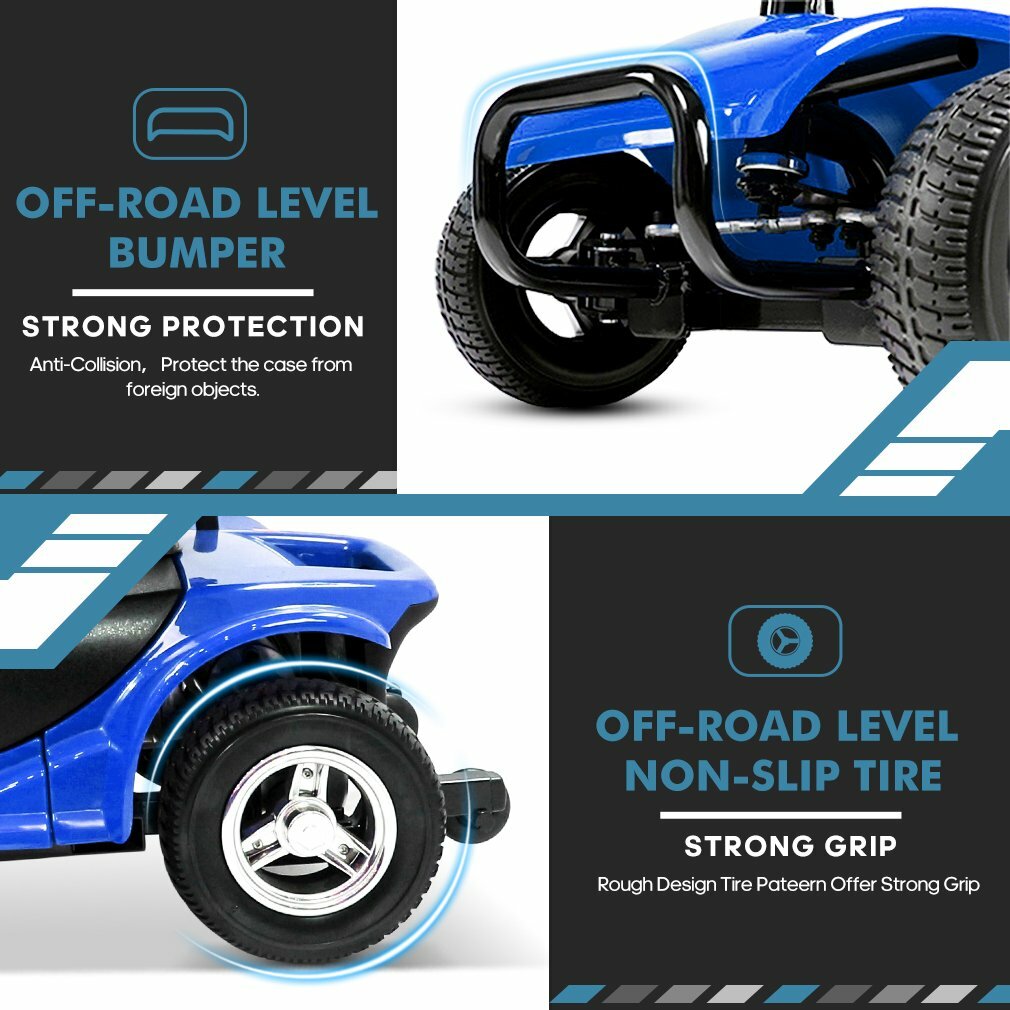 4 Wheels Mobility Scooter Power Heavy Duty Electric Wheelchairs For All Terrain