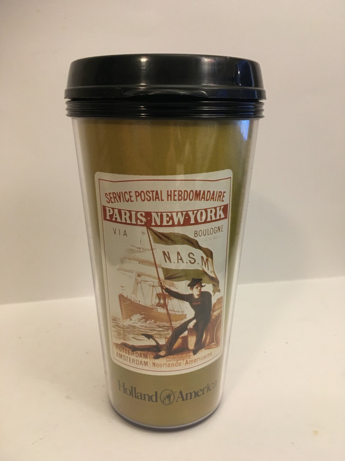 Coffee Tumbler 16 Oz Holland America Cruise Line Logo