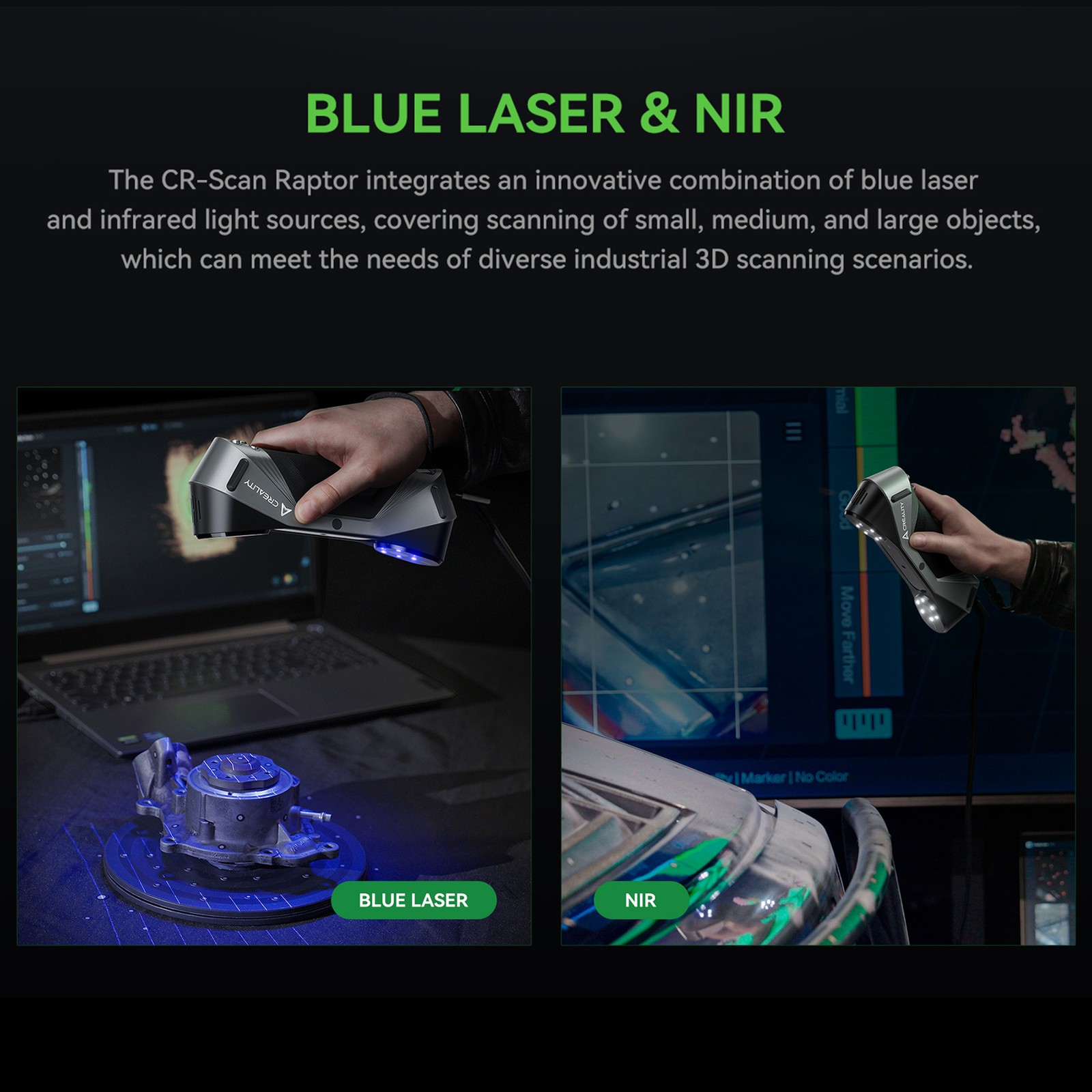 CR-Scan 3D Scanner High Precision Blue NIR Consumer Scanner