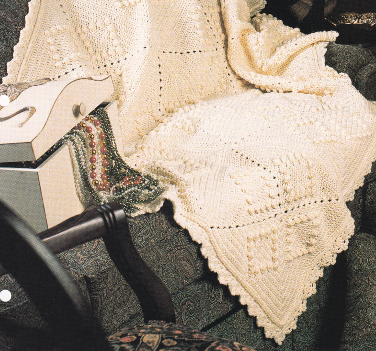 Annie's Crochet Afghan DIAMONDS ARE A GIRL'S BEST FRIEND Pattern Leaflet
