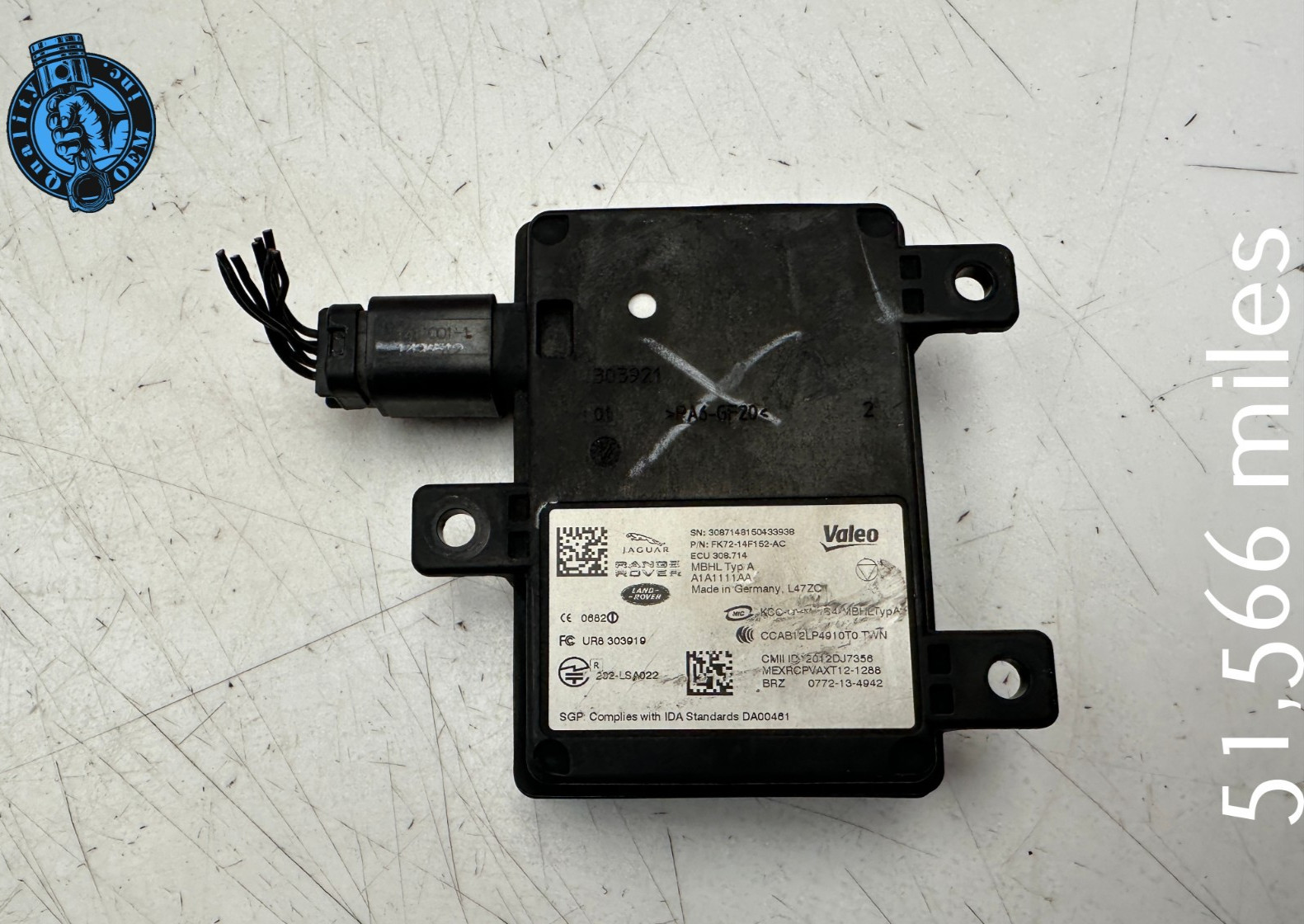 2013-17 LAND ROVER 14-20 JAGUAR F-TYPE REAR LEFT RIGHT BLIND SPOT CONTROL MODULE