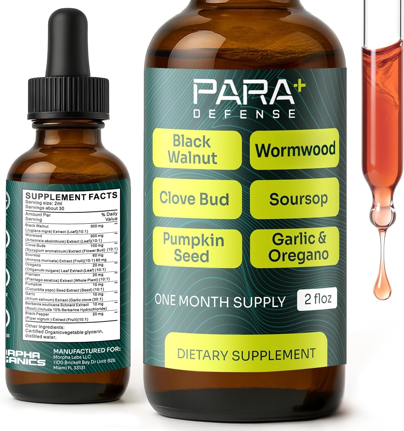 para Defense Digestive Cleanse & Detox | Wormwood Black Walnut Cleanse for Human
