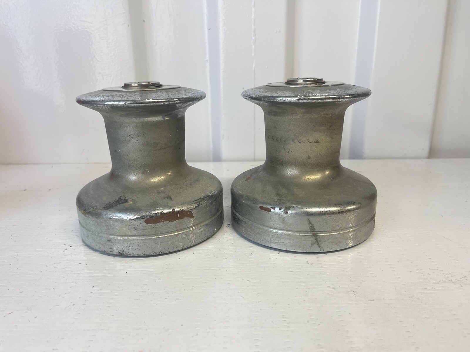 Chromed Brass Barient 21 Two Speed Sailboat Winch