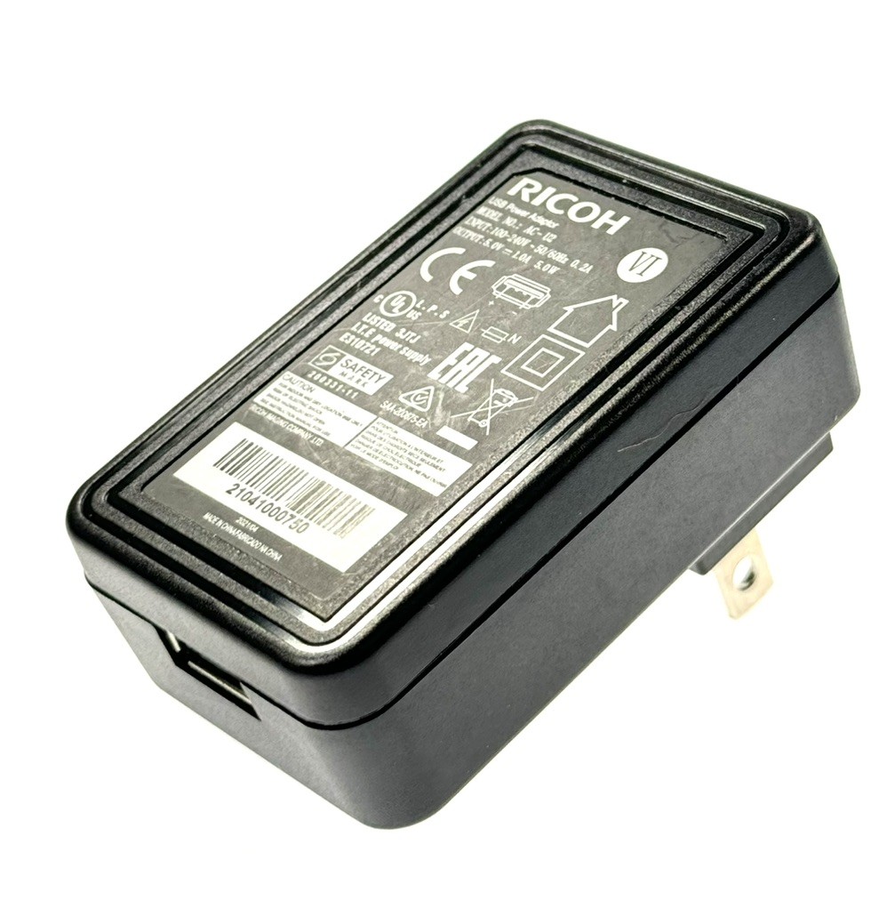 Genuine Ricoh AC-U2 Wall USB Power Adapter Charger for GR III GR IIIx w/ USB-C