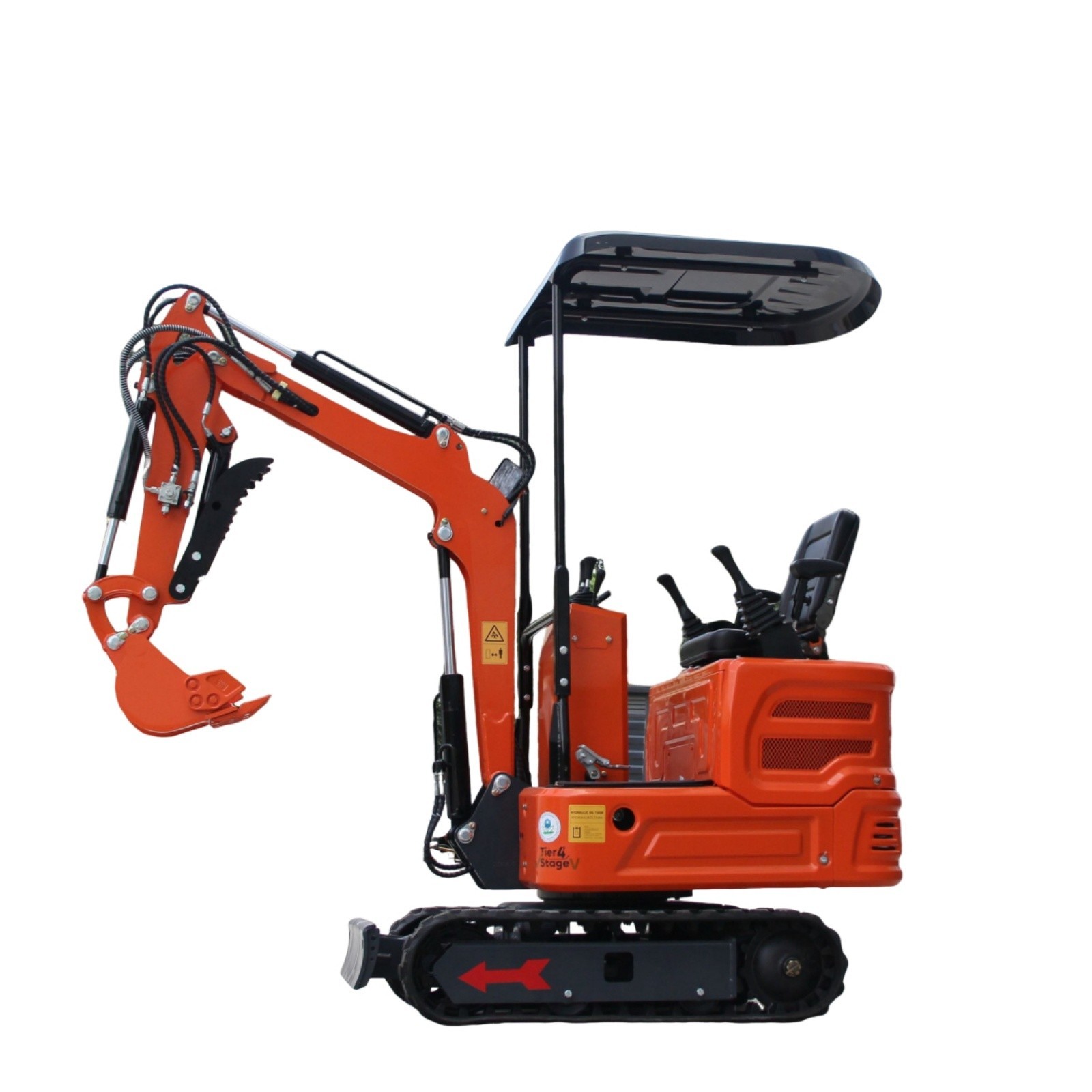 1Ton Mini Excavators Digger 13.5HP B&S EPA Tracked Crawler w/ Hydraulic Thumb US