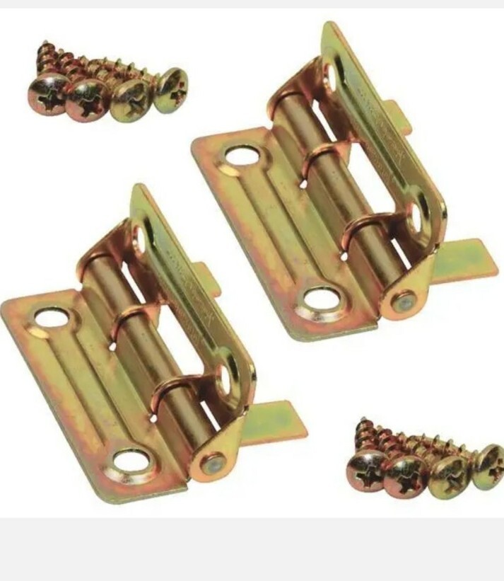 1 Pack (2) Johnson Hardware Dull Brass Bi-Fold Door Mounting Hinges