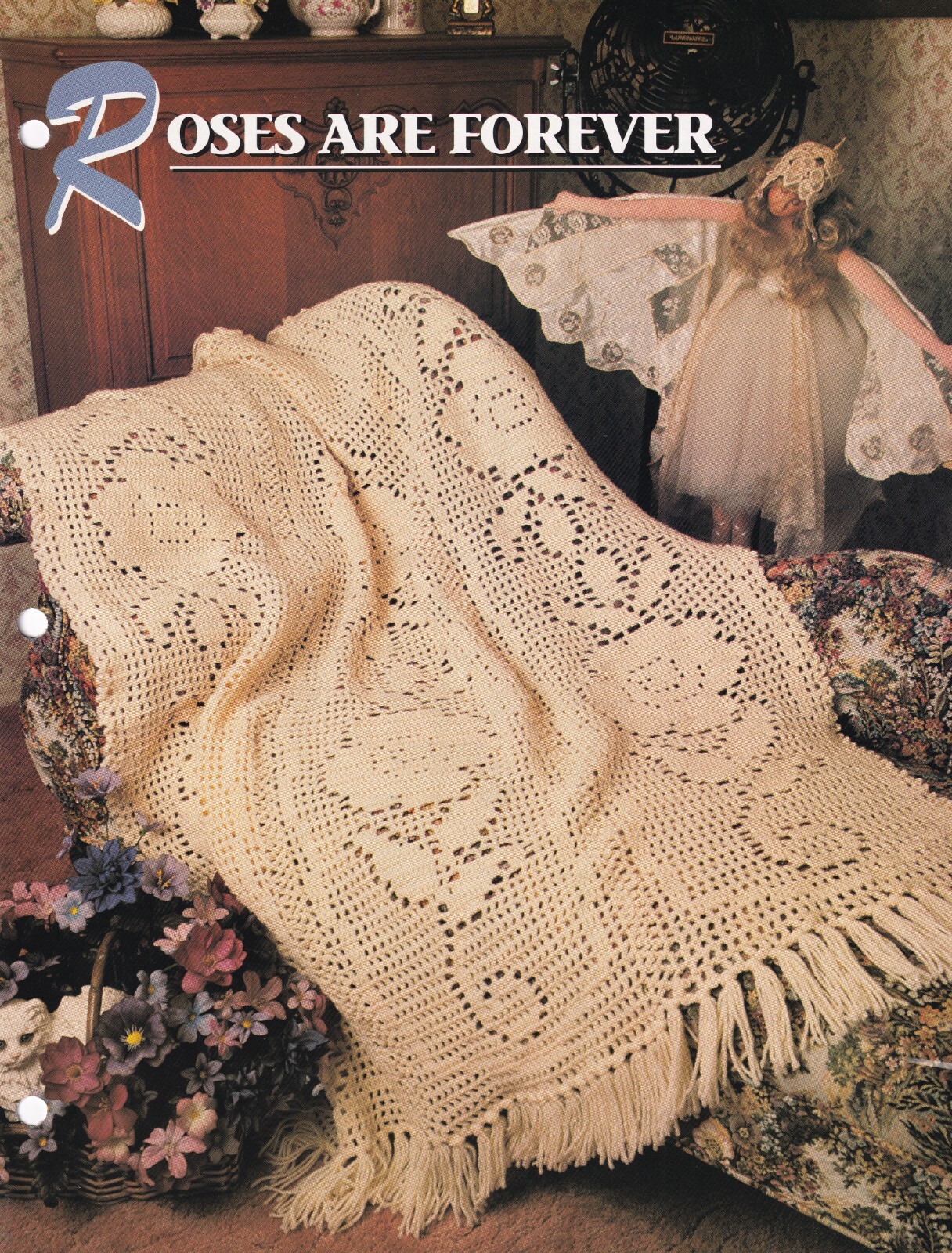 Crochet Afghan Pattern ROSES ARE FOREVER Instructions Annie's