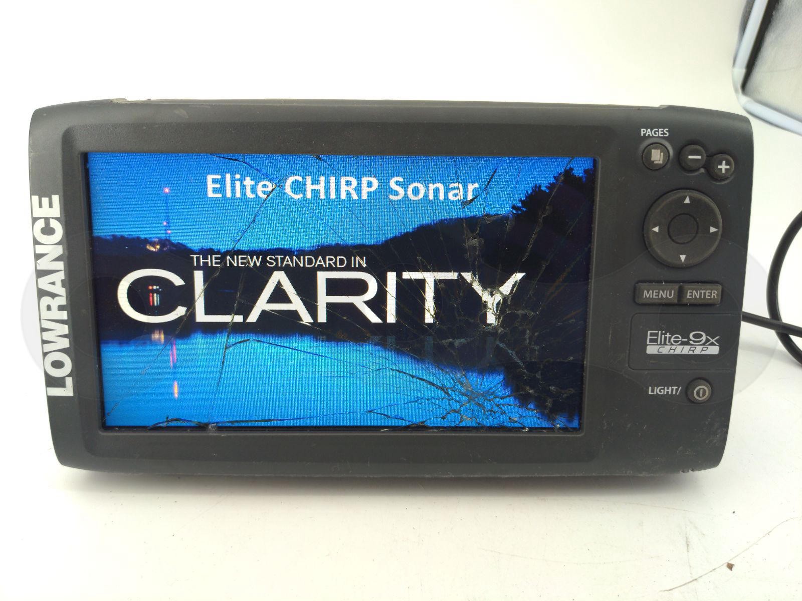 LOWRANCE ELITE 9x CHIRP MULTIFUNCTIONAL BOAT FISHFINDER GPS RADAR SONAR MONITOR