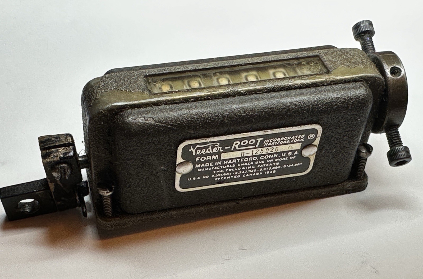 Vintage Veeder Root 6 Digit Mechanical Counter