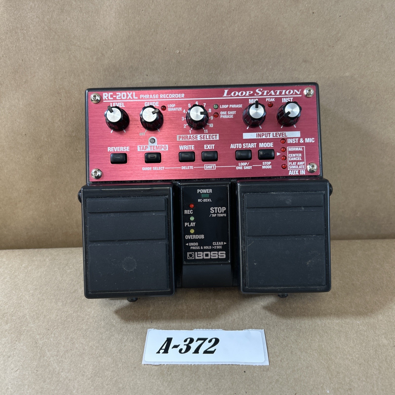 Boss RC-20XL Loop Station Phrase Recorder Guitar Effects Pedal Tested No Adapter