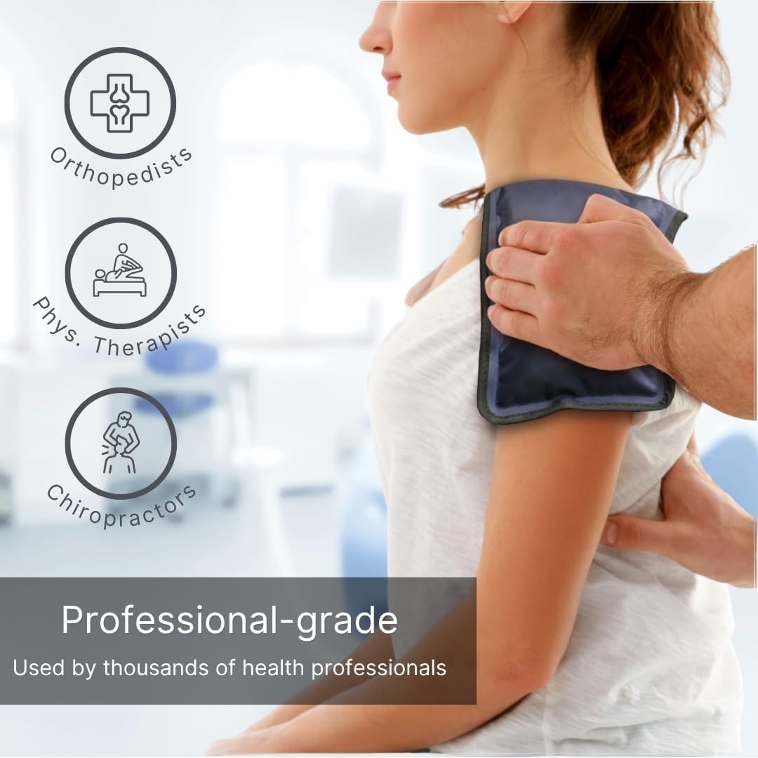 FlexiKold Medium Gel Ice Pack - Reusable Cold Compress for Injury Relief