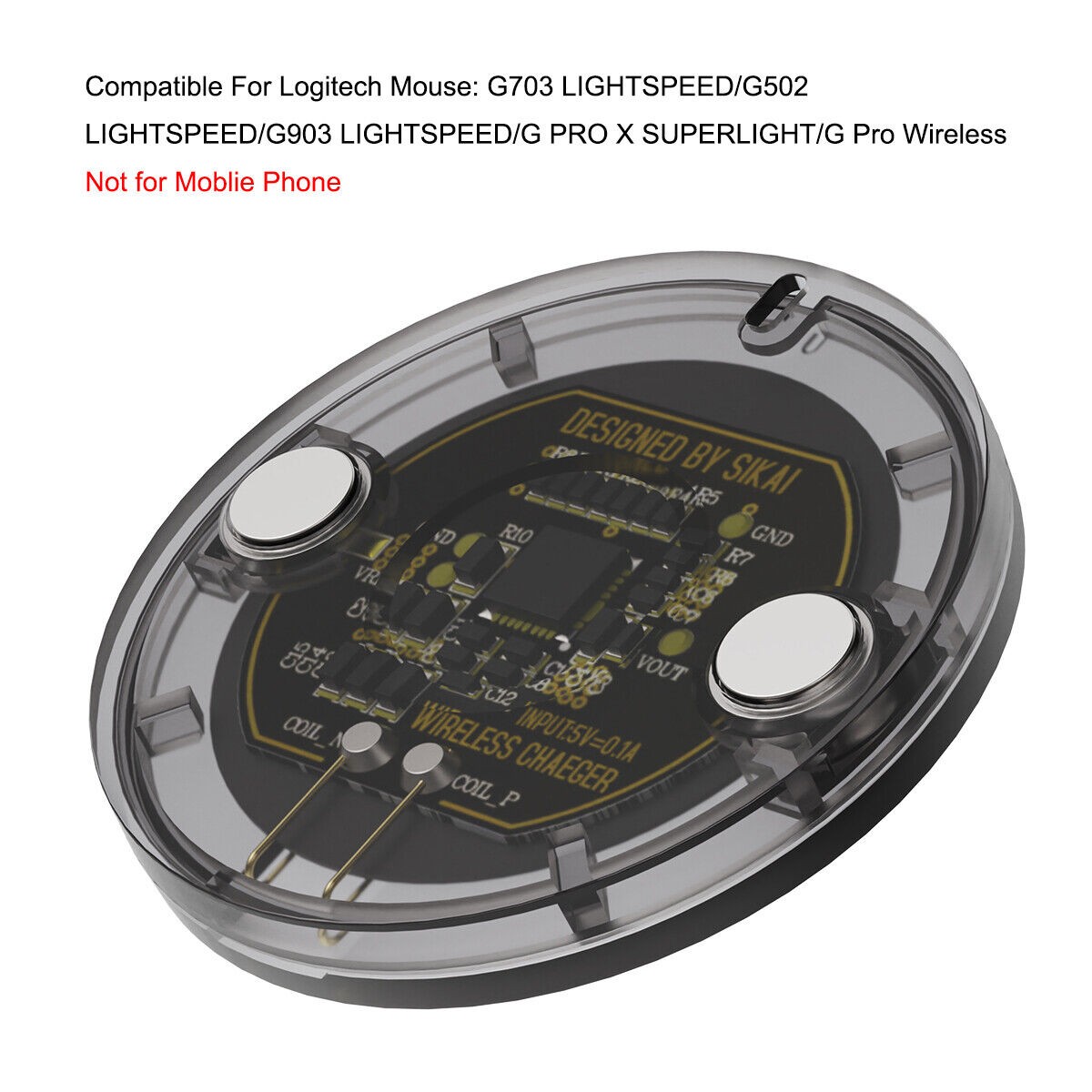 Wireless Charging Receiver Module For Logitech Mouse G403 502 903 GPW G PRO