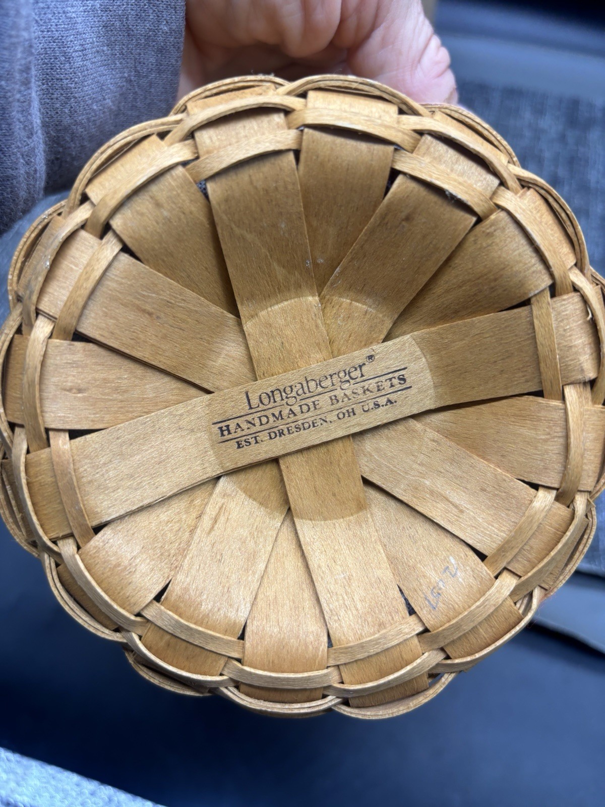(2) Longaberger Holiday Baskets Holiday Helper 2003