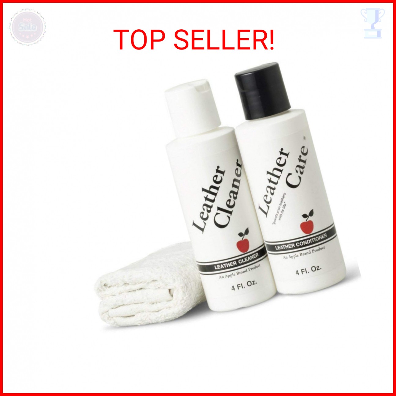 Apple Brand Leather Cleaner & Conditioner Kit