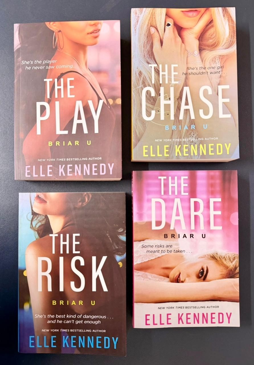 Briar U Series 4 Books Set by Elle Kennedy Dare, Play, Chase, Risk PB free ship