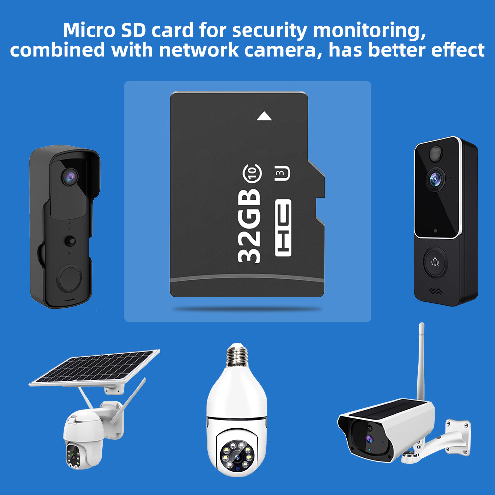 32GB Micro Memory Card Up to 100MB/s Read Speed for Security Camera Dashcam