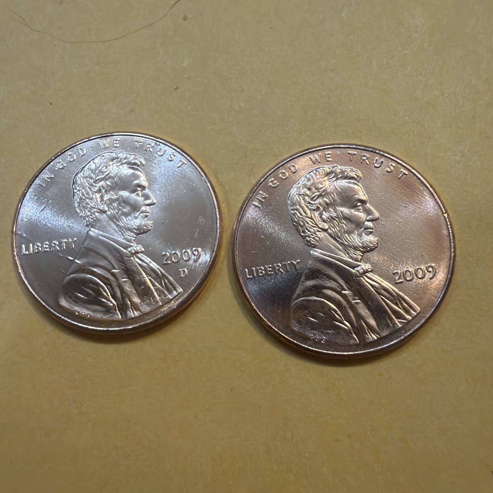 2009 P&D - Lincoln Bicentennial Cent Set -  (Formative Years LP2)