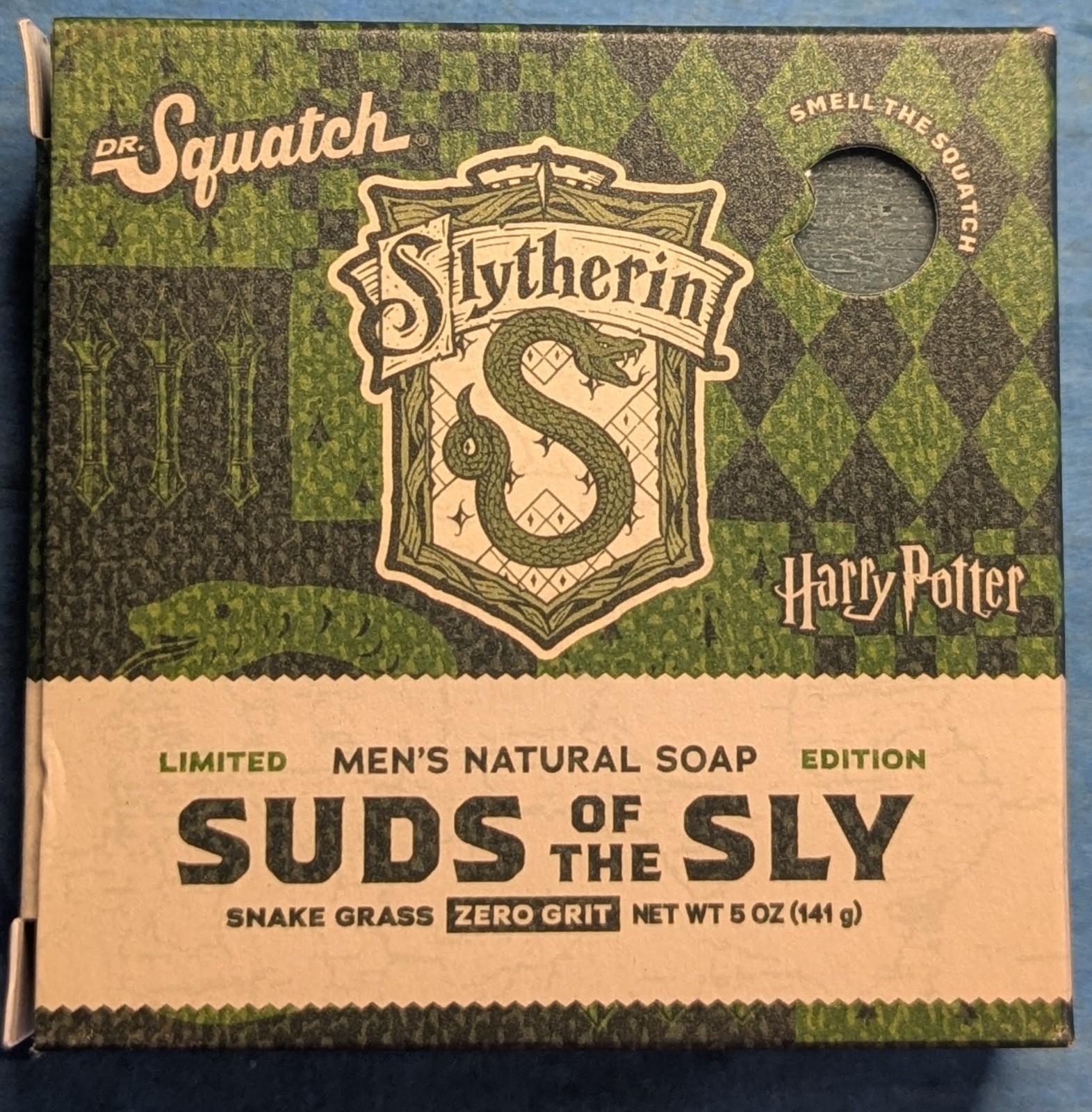 Dr. Squatch Harry Potter Men’s Natural Soap Suds Of The Sly Zero Grit 5 Oz New