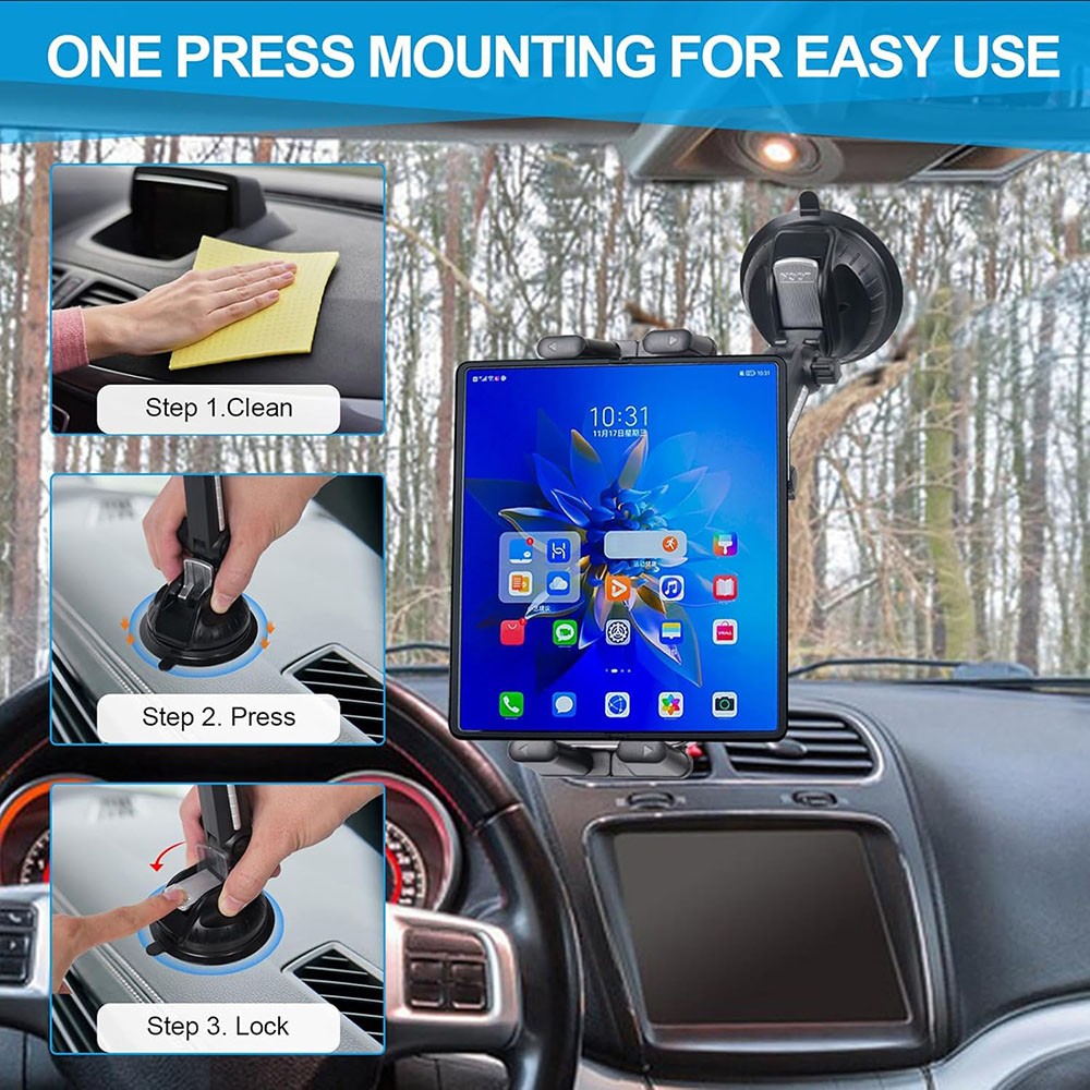 Car Phone Tablet Holder Suction Cup Windshield Dashboard Mount for iPhone iPad