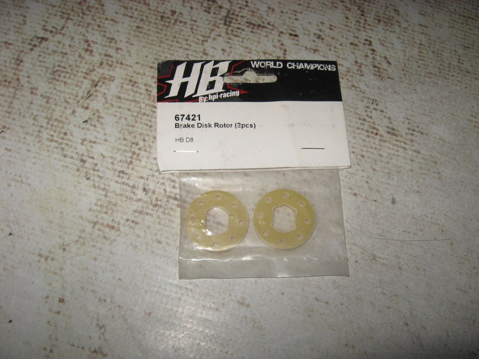 RC Hot Bodies HB H8D8 Brake Disc Rotor Fiberglass Tan (2) 67421